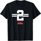 Ole Miss Football: Jaxson Dart 2 Stripe T-Shirt - T-Shirt | Black