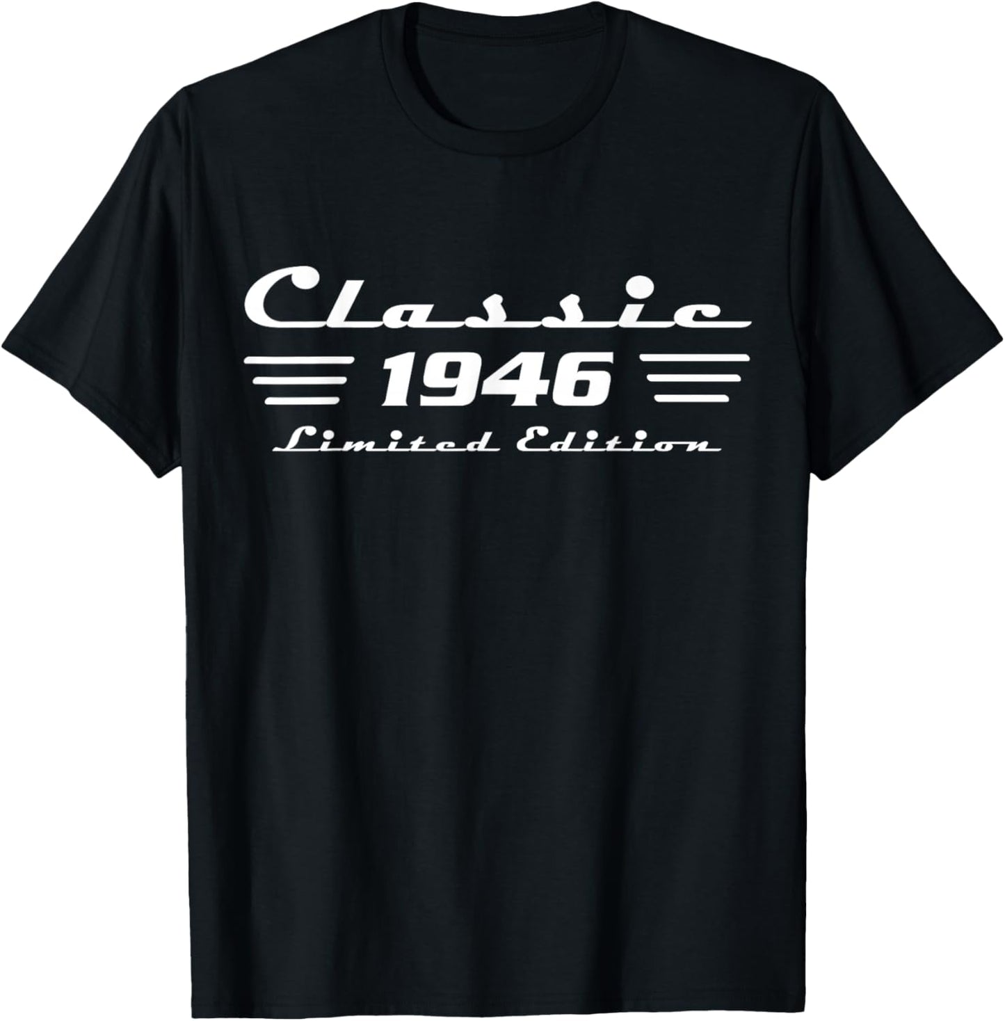 1946 Birthday Man 80th Decoration Funny 80s 80th Birthday T-Shirt - T-Shirt | Black