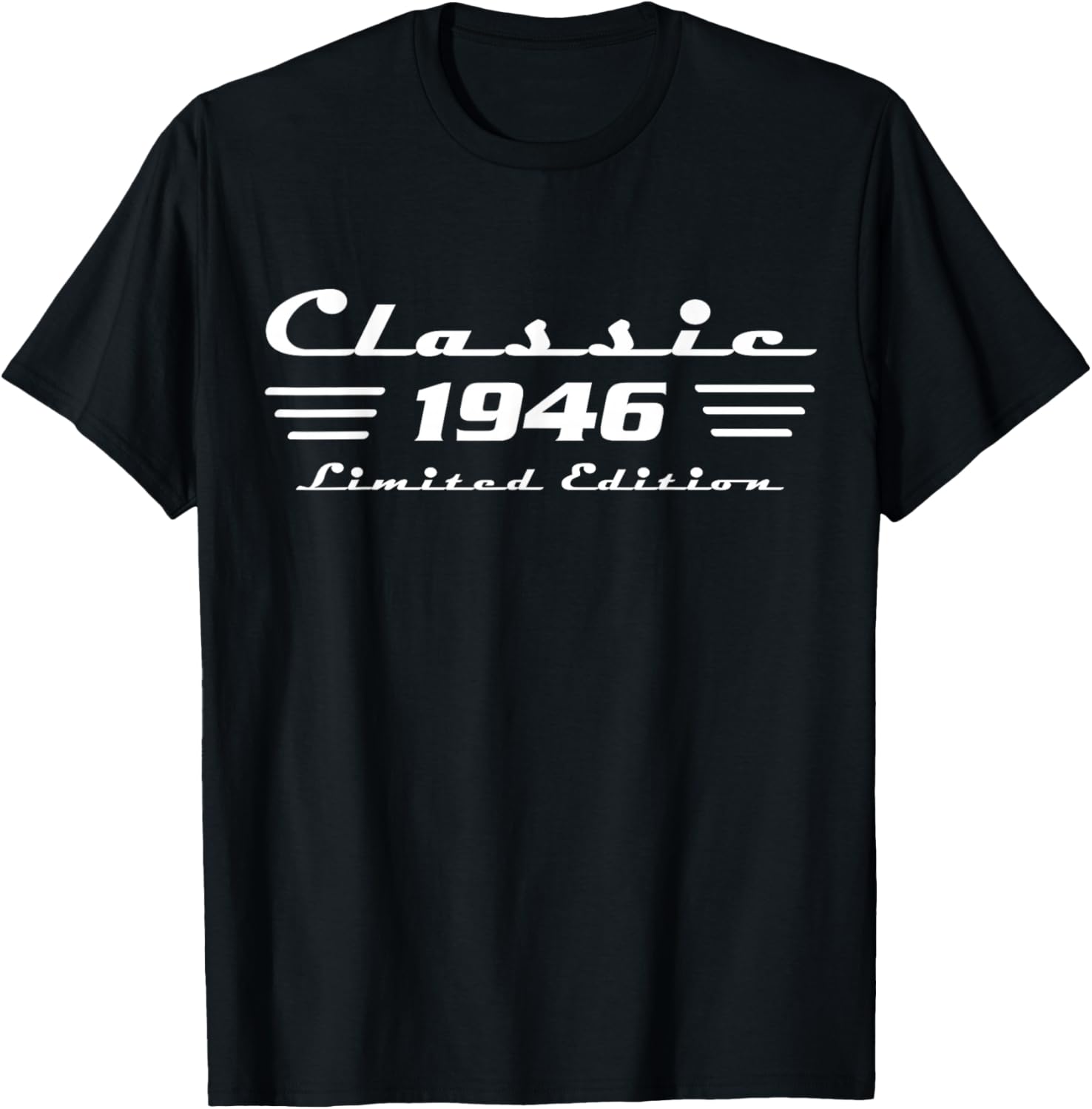 1946 Birthday Man 80th Decoration Funny 80s 80th Birthday T-Shirt - T-Shirt | Black