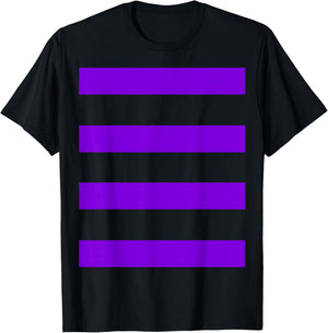 Purple Stripes on Anything! T-Shirt - T-Shirt | Black