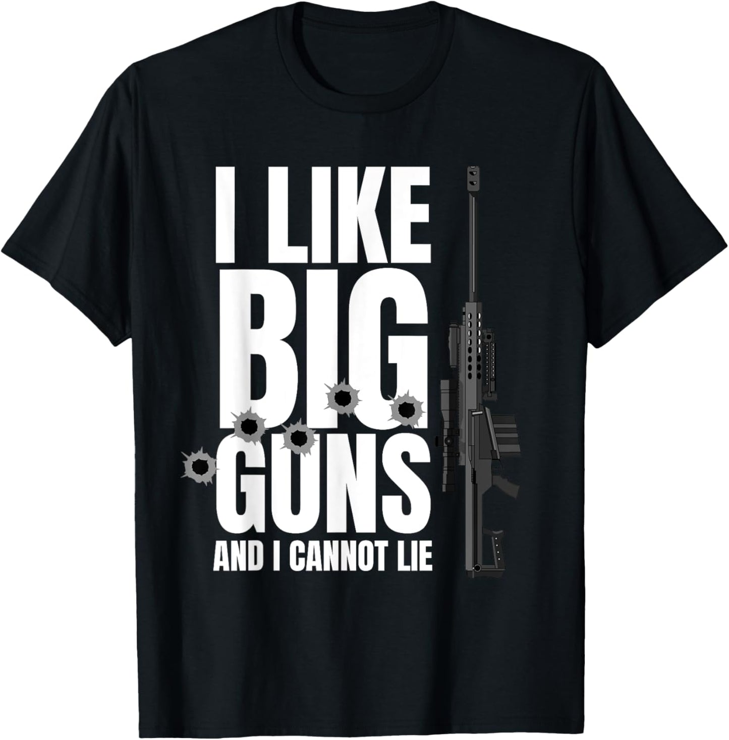 Barrett 50Cal Gun Love 2nd Amendment Adult Pro Gun Men Women T-Shirt - T-Shirt | Black