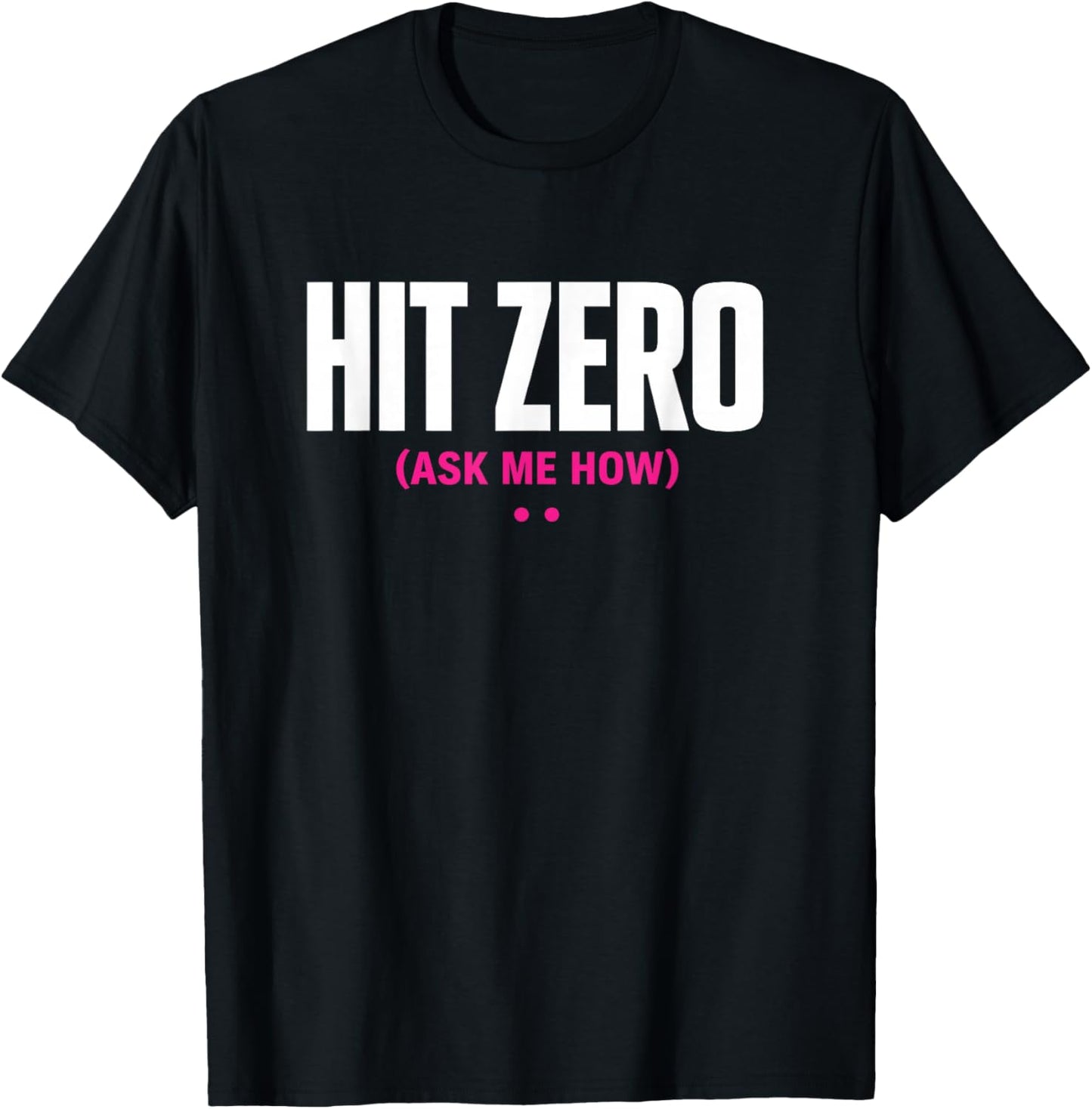 Cheerleader Competition Outfit Funny Cheerleading Hit Zero T-Shirt - T-Shirt | Black