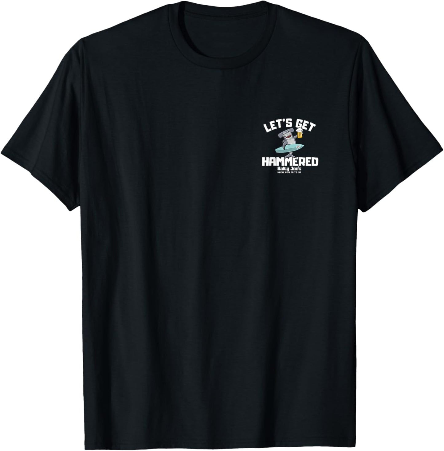 Salty Joe's - Let's Get Hammered Lightweight, Graphic T-Shirt - T-Shirt | Black
