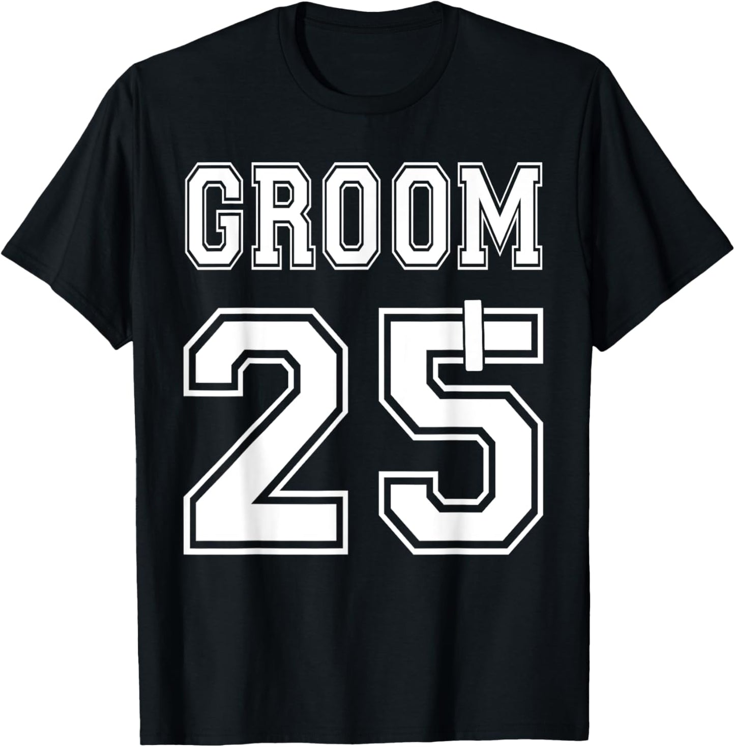 2025 Groom Engagement Party Matching Honeymoon Just Married T-Shirt - T-Shirt | Black