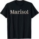 Marisol Name Custom Flower Personalized Botanical Women Kid T-Shirt - T-Shirt | Black