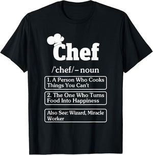 Funny Chef Definition Cooking Kitchen & T-Shirt - T-Shirt | Black