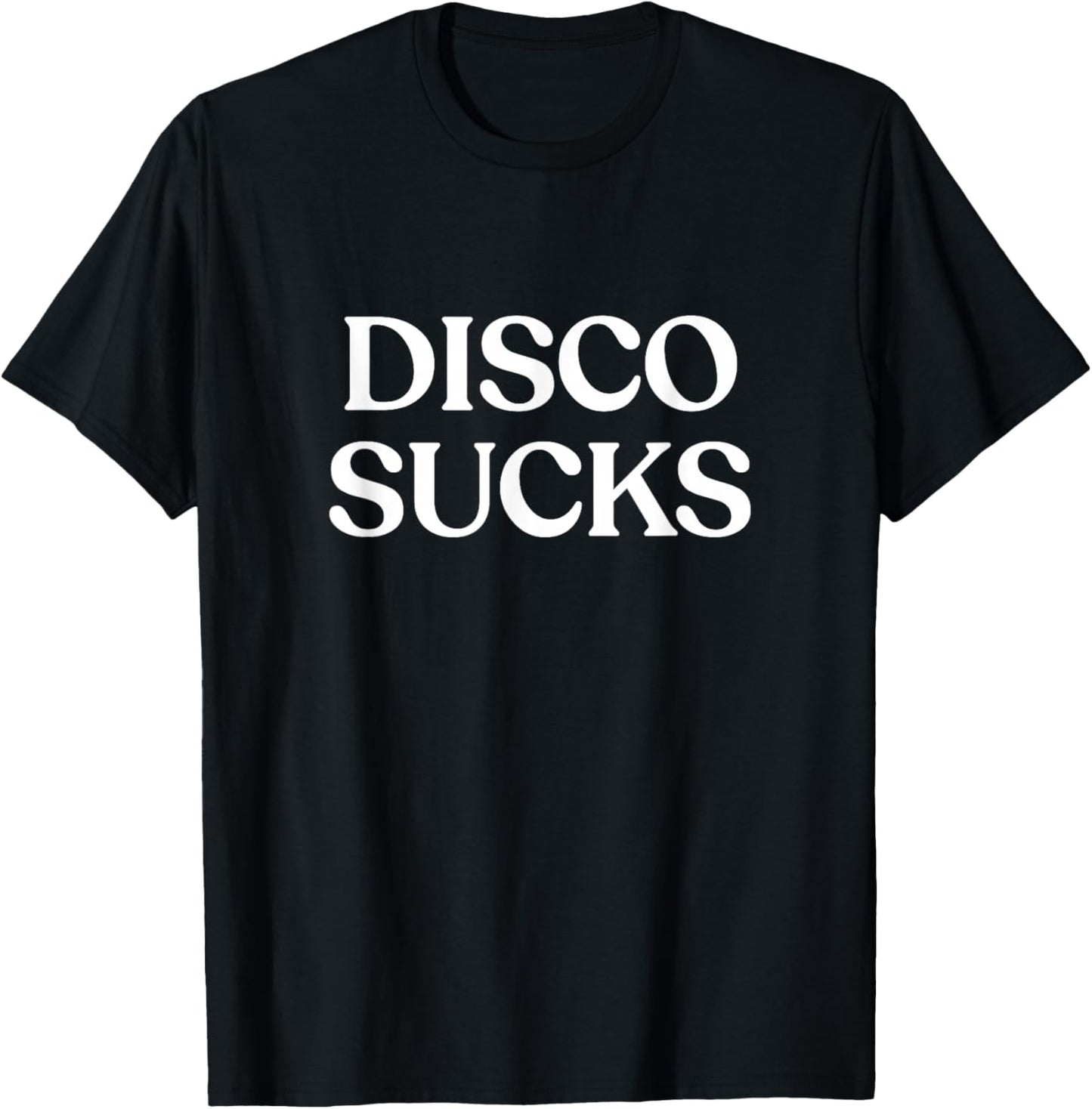 Disco Sucks Shirt Y2K Aesthetic Trendy T-Shirt - T-Shirt | Black