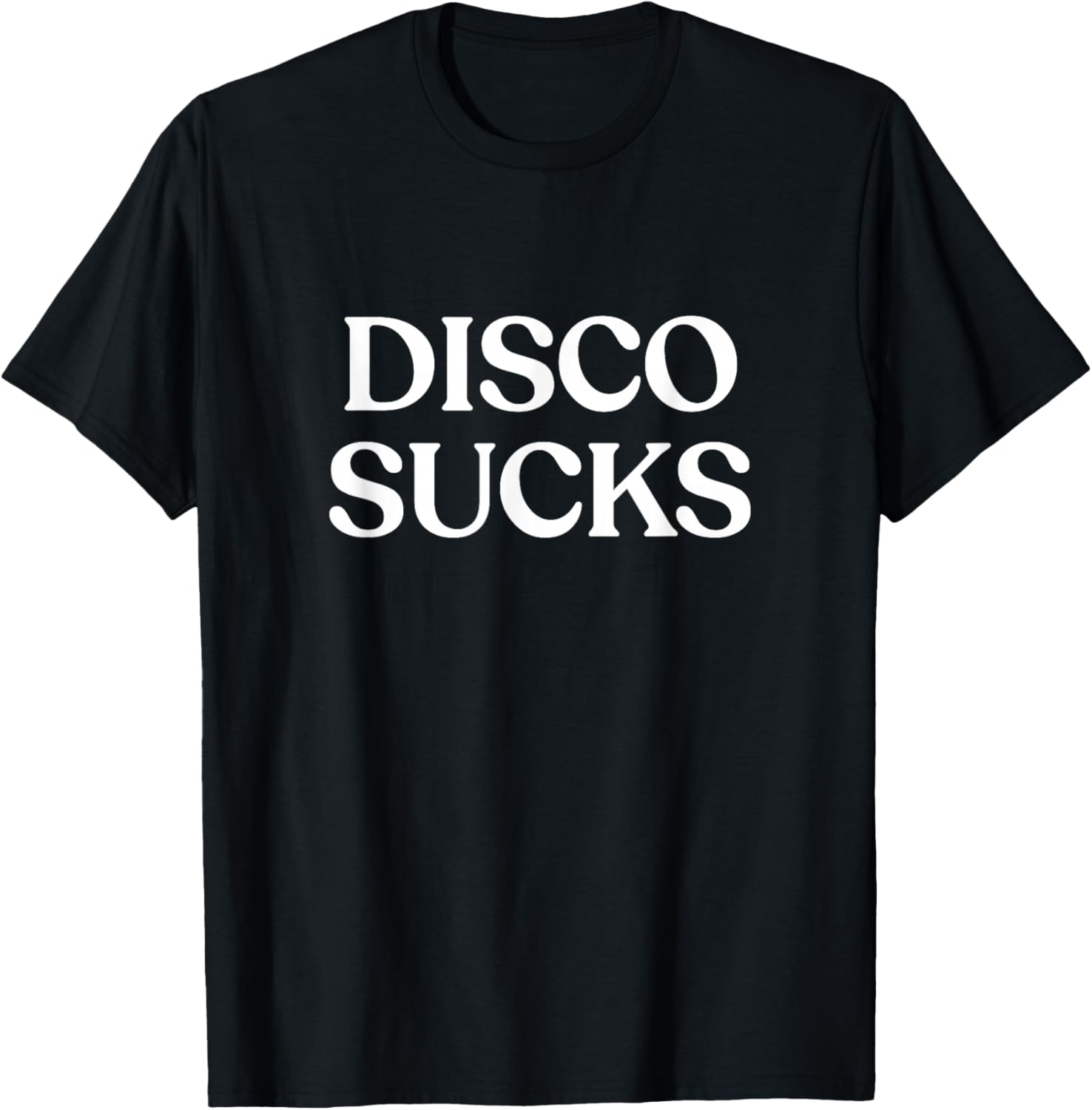 Disco Sucks Shirt Y2K Aesthetic Trendy T-Shirt - T-Shirt | Black