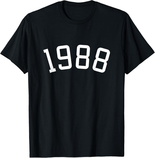 Vintage 1988 Birthday Men Women Born 1988 T-Shirt - T-Shirt | Black