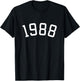 Vintage 1988 Birthday Men Women Born 1988 T-Shirt - T-Shirt | Black