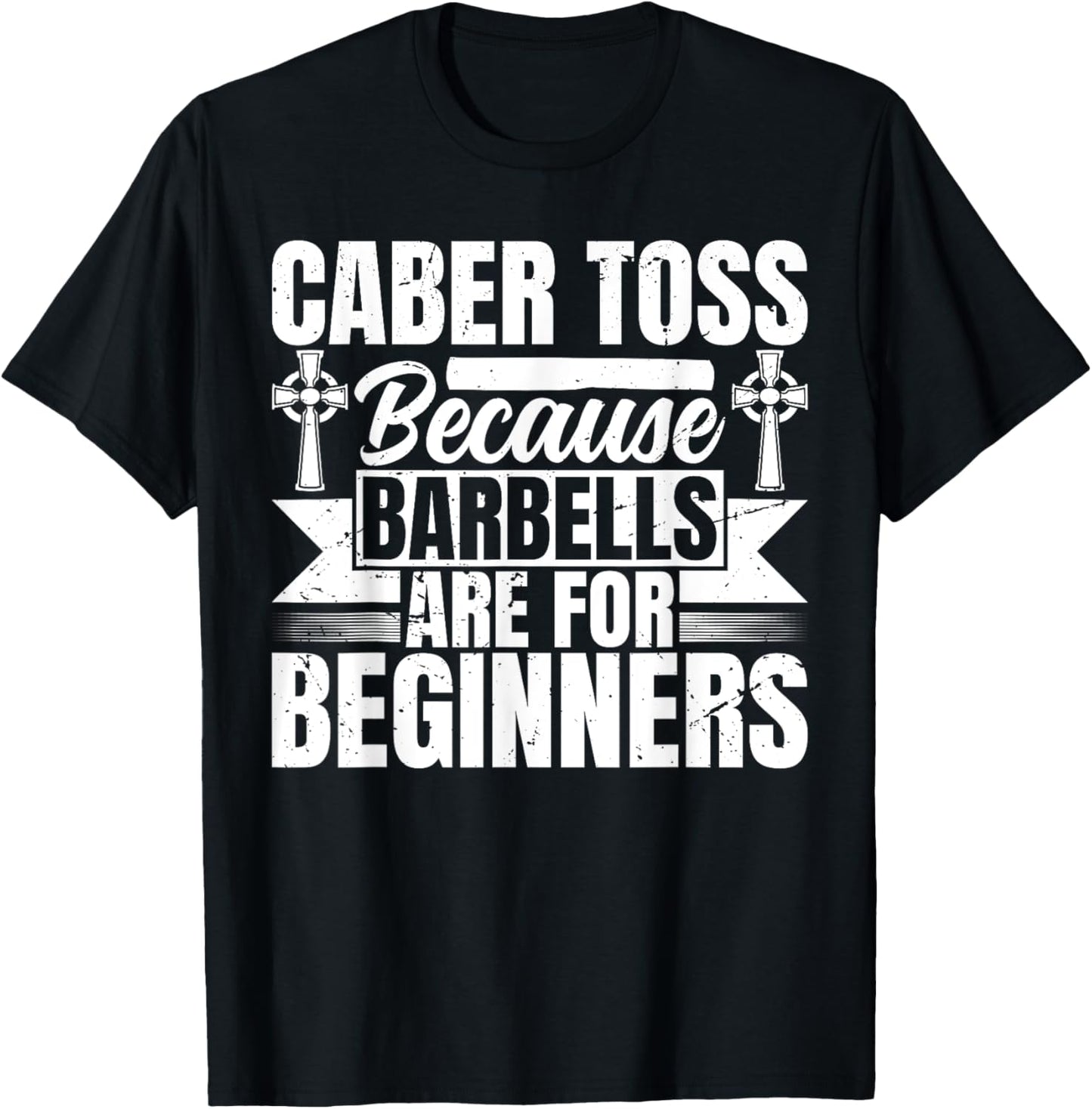 Caber Toss - Highland Games T-Shirt - T-Shirt | Black