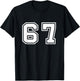 67 Gen Alpha Six Seven Italian 6 7 Brainrot Player Meme T-Shirt - T-Shirt | Black