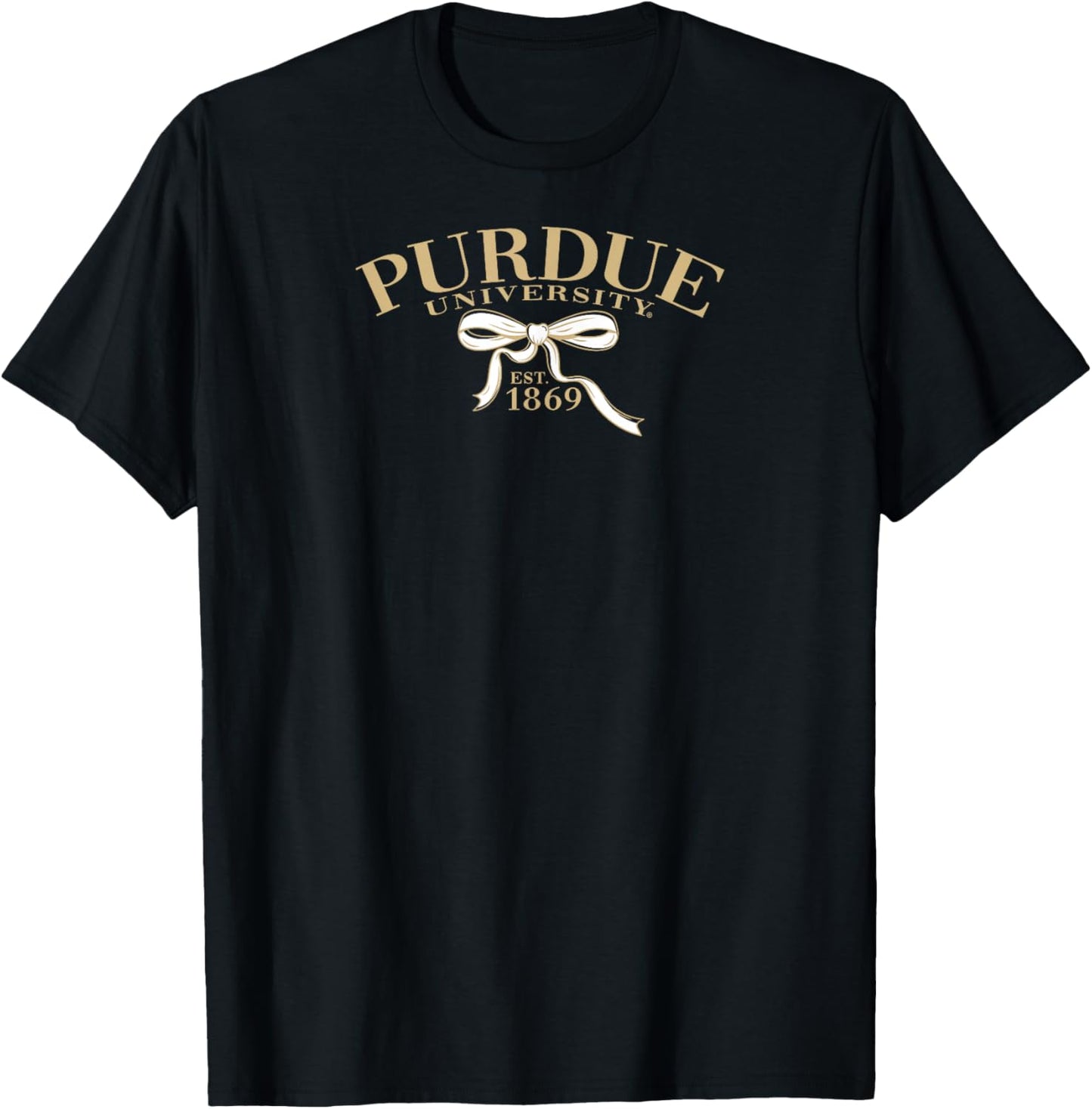 Purdue Boilermakers Bow Arch Black Officially Licensed T-Shirt - T-Shirt | Black