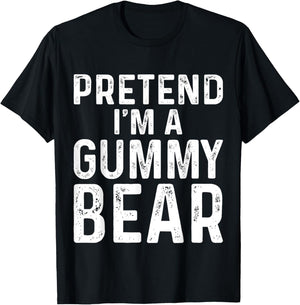 Pretend I'm A Gummy Bear Halloween Costume T-Shirt - T-Shirt | Black