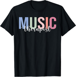 Music Therapist Music Therapy T-Shirt - T-Shirt | Black