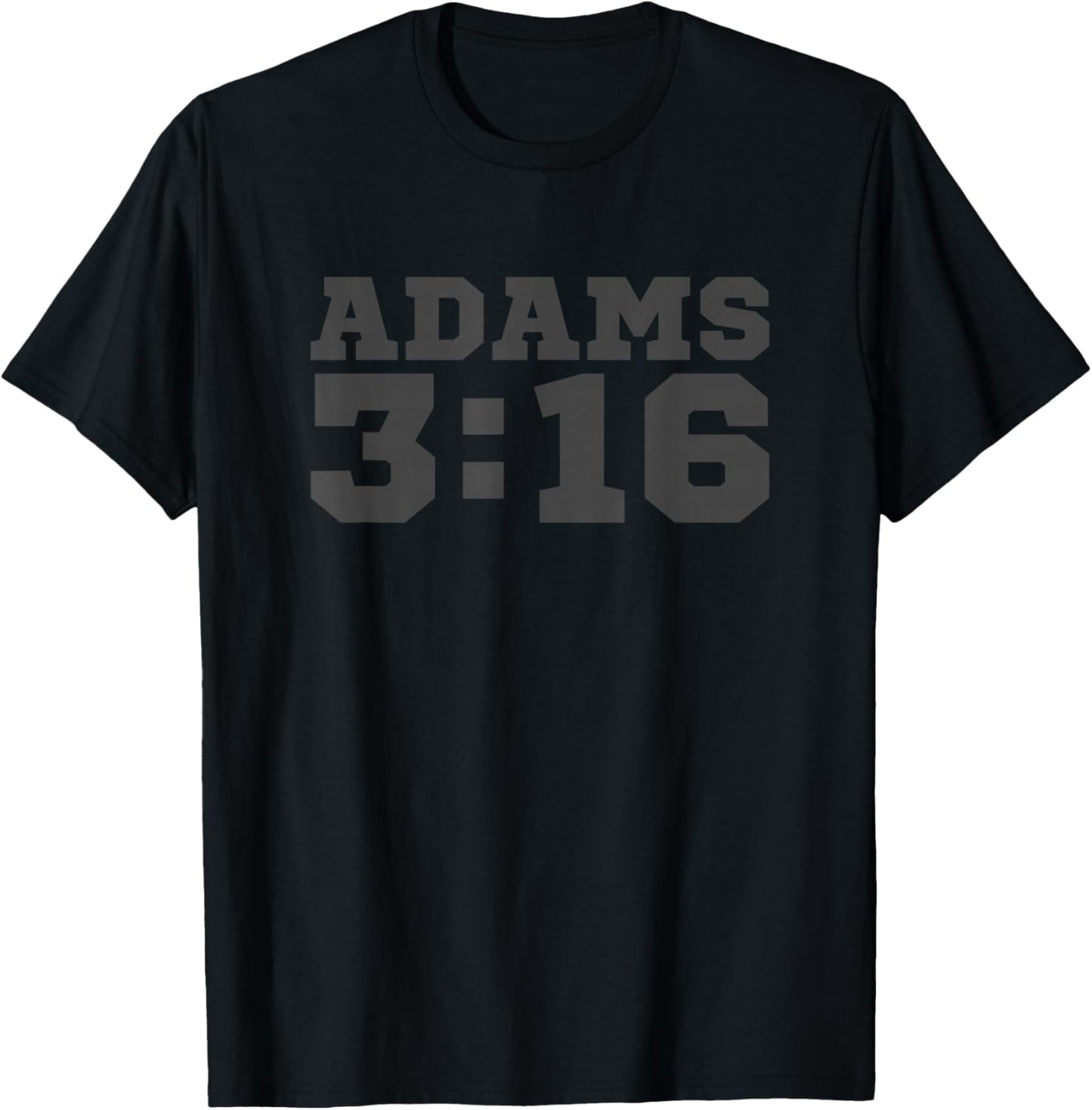 Adams316 Grey Logo - Coach Gang Wear - Black Graphic T-Shirt - T-Shirt | Black