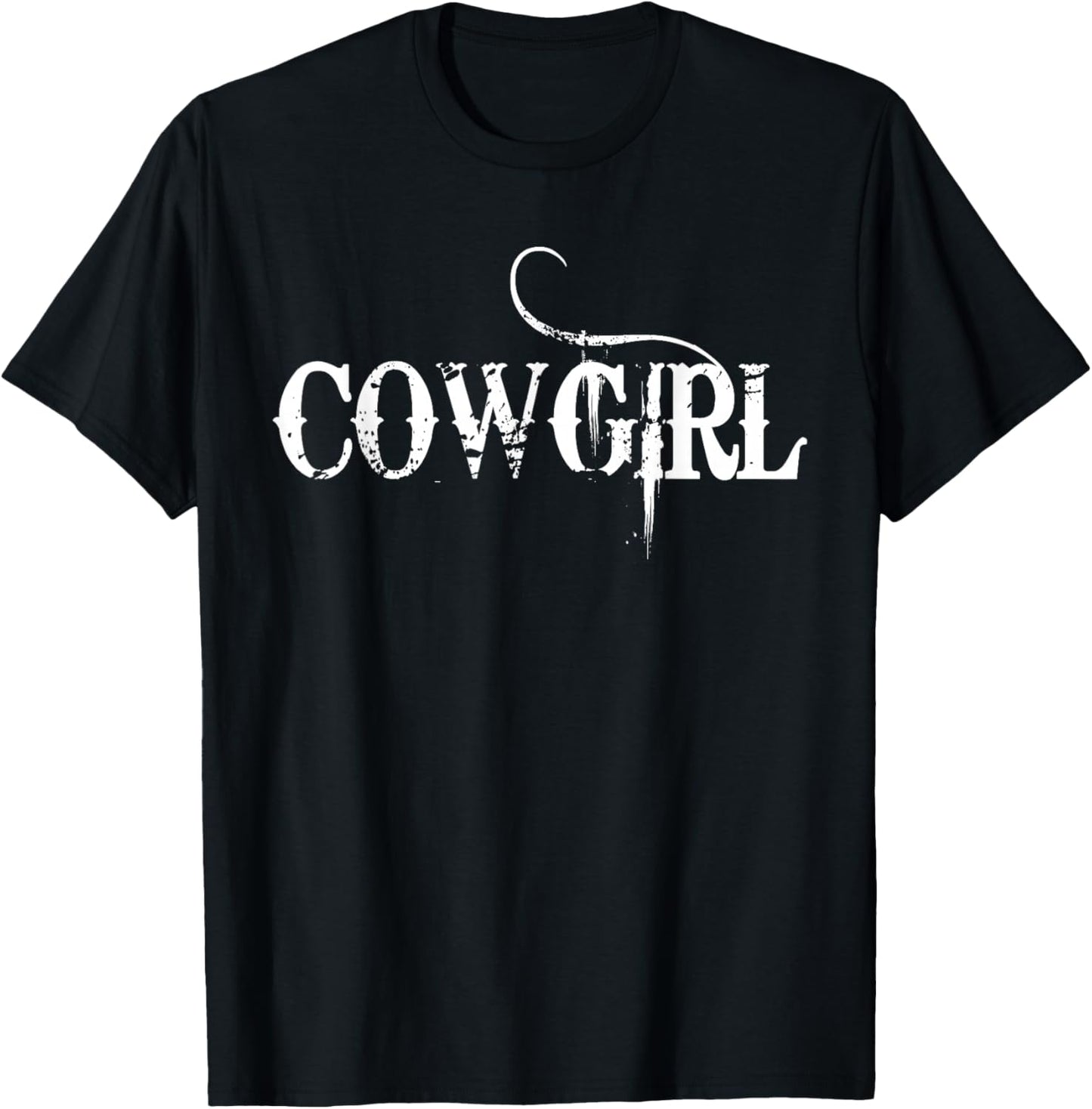 Cowgirl Costume Women Horses Girls Riding Western T-Shirt - T-Shirt | Black