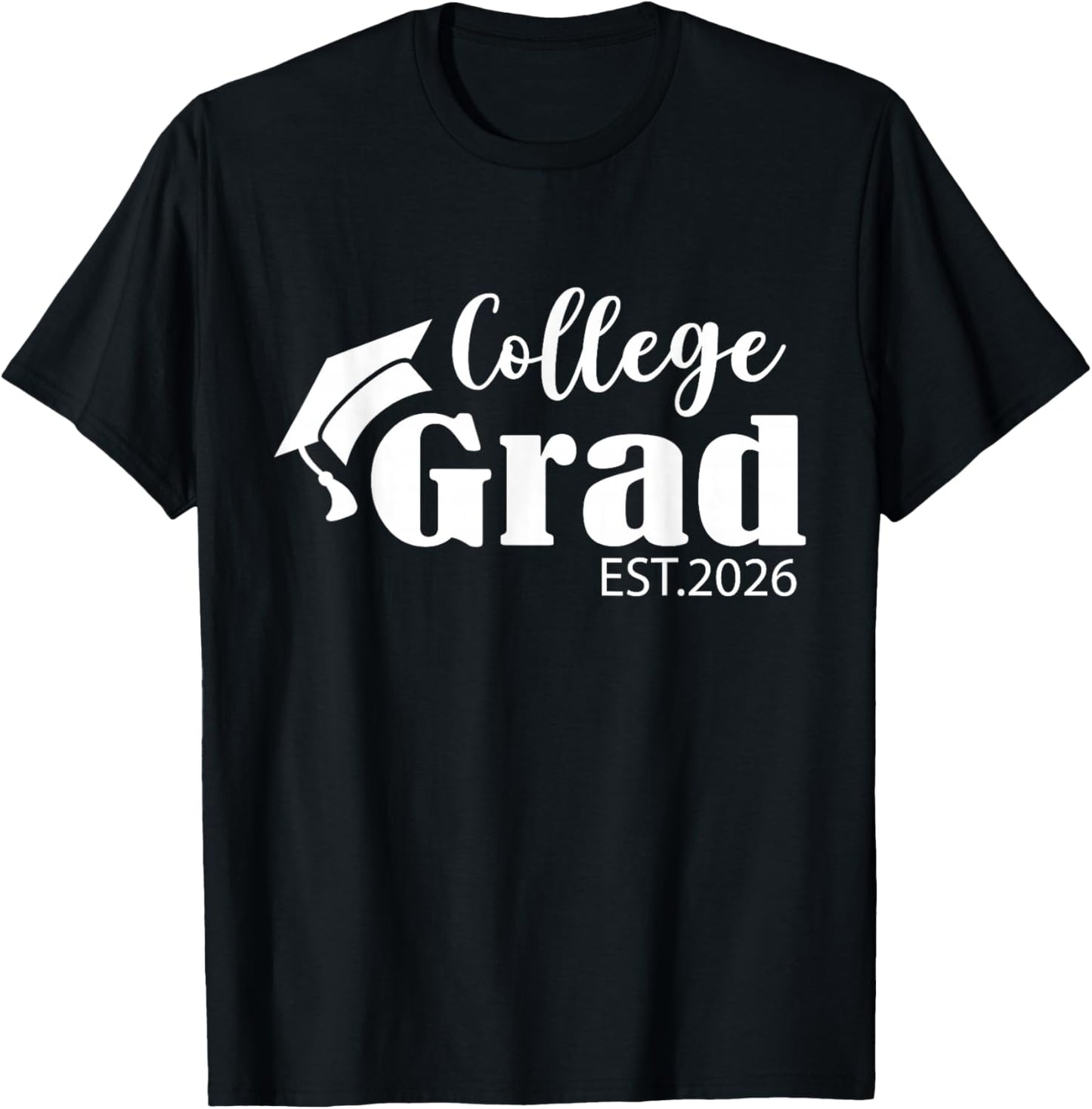 Funny 2026 College Graduate Graduation Grad Students Seniors T-Shirt - T-Shirt | Black