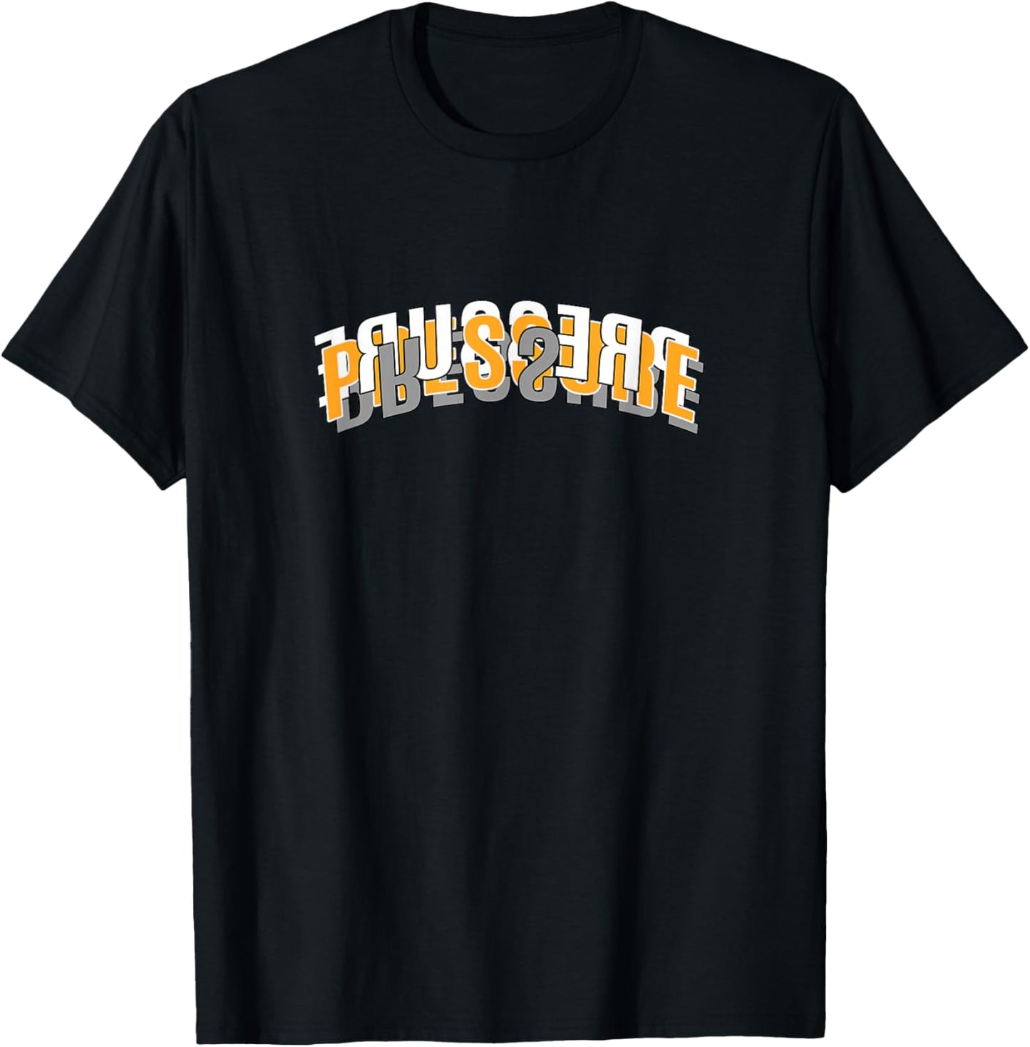 Orange Color Pressure Every Which Way Orange Graphic T-Shirt - T-Shirt | Black