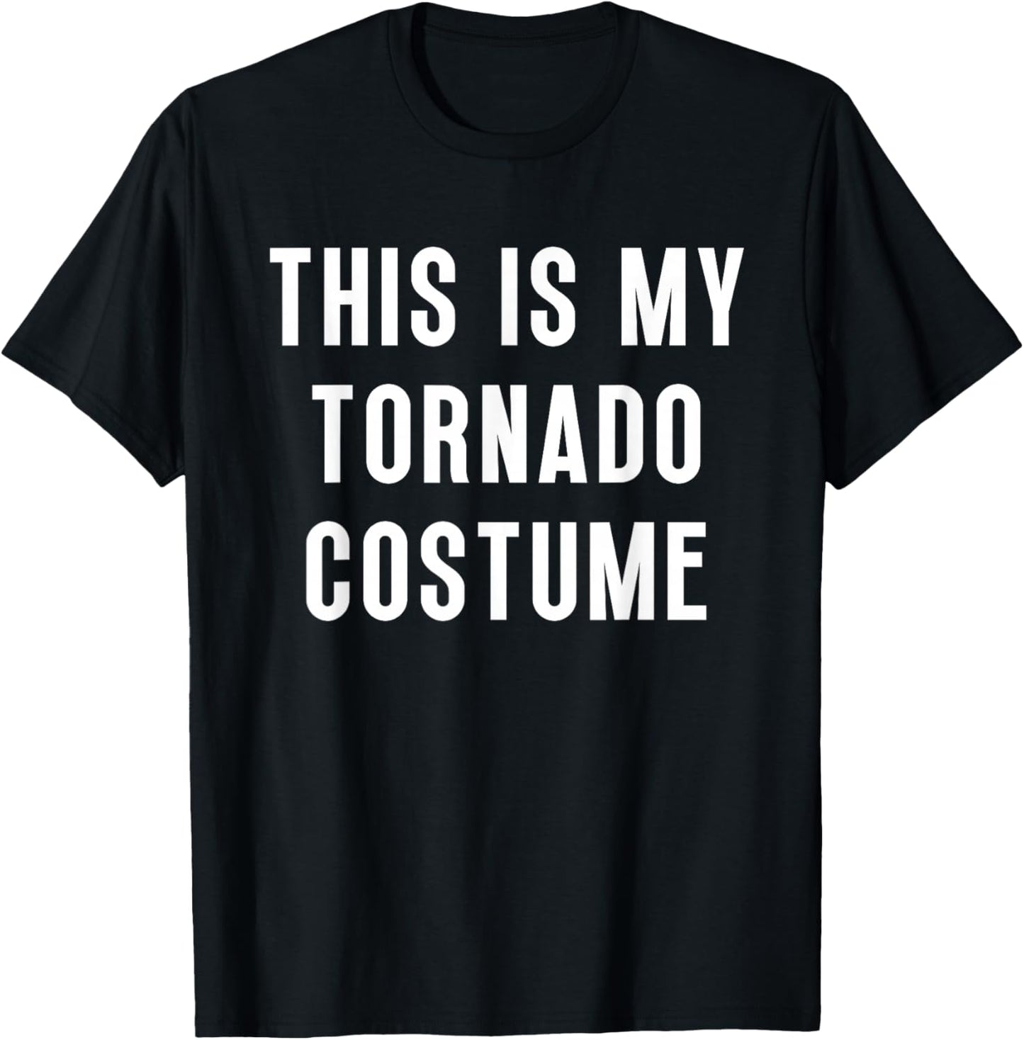 This Is My Tornado Halloween Costume Funny Easy T-Shirt - T-Shirt | Black