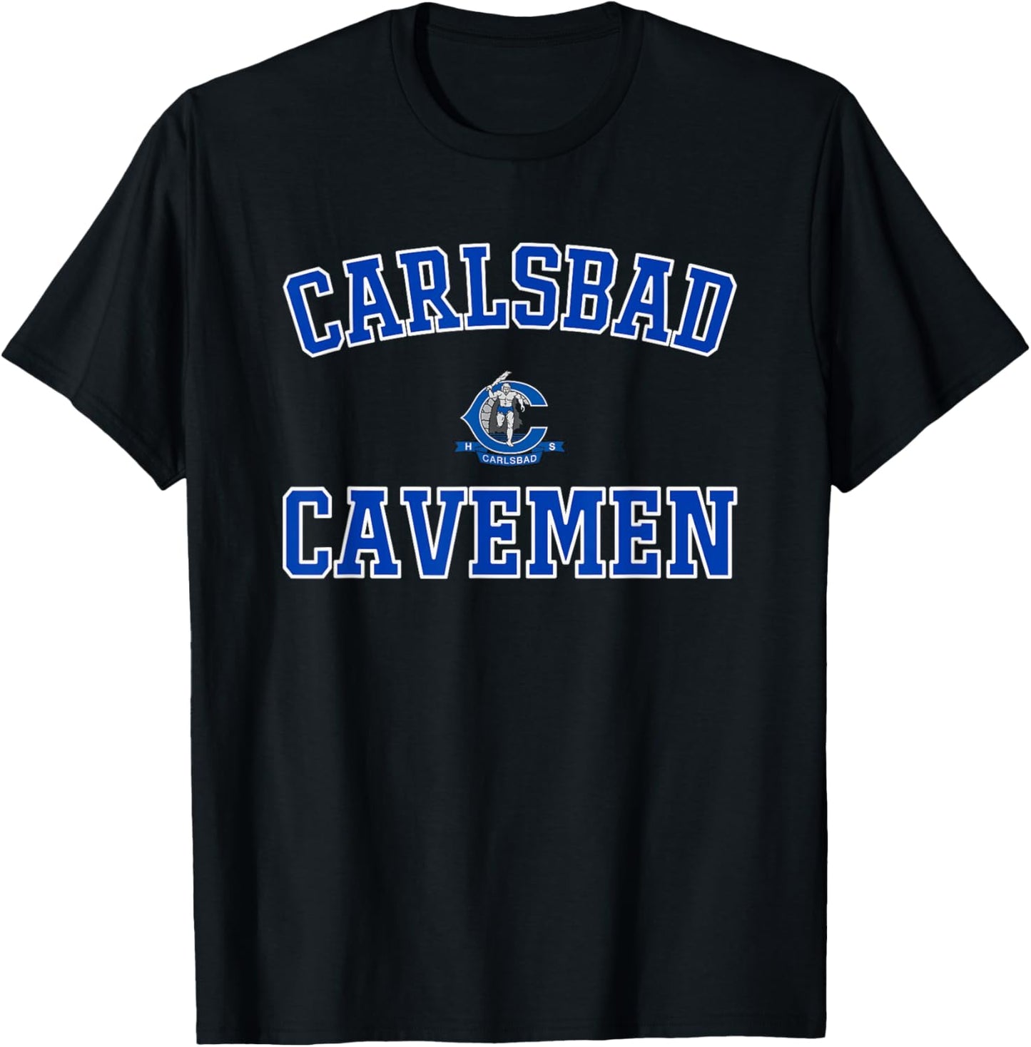 Carlsbad Cavemen Logo Varsity HS T-Shirt - T-Shirt | Black