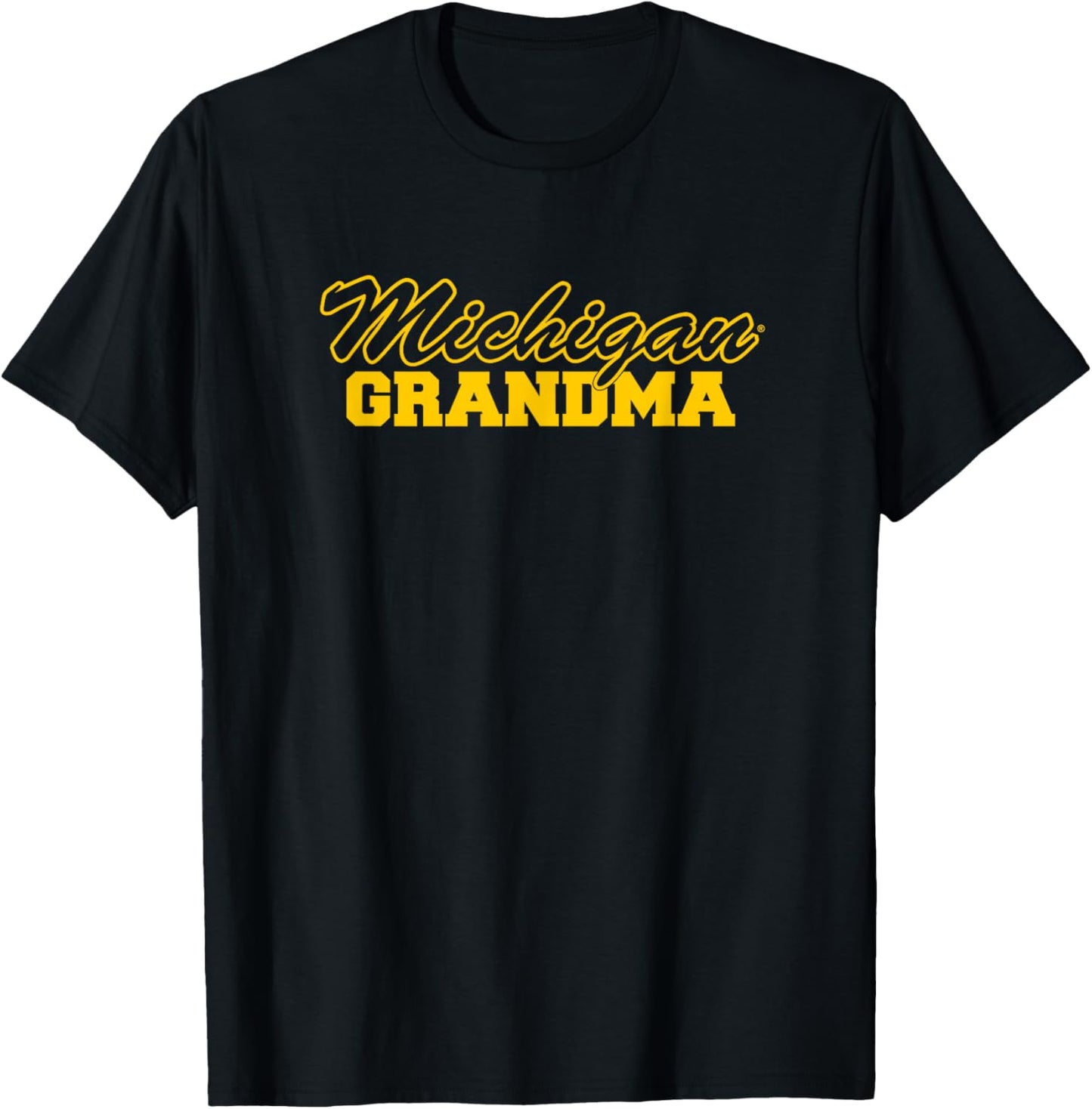 Campus Lab University of Michigan Wolverines Grandma - Blue, -Adults, Short Sleeve, , Sports-Fan T-Shirt - T-Shirt | Black