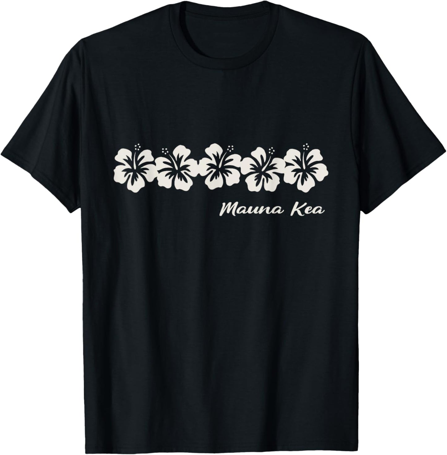 Mauna Kea Big Island Beach Hi Hawaiian Hibiscus Flowers T-Shirt - T-Shirt | Black