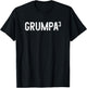 Third Time Grumpa Again 3rd Power Baby Announcement T-Shirt - T-Shirt | Black