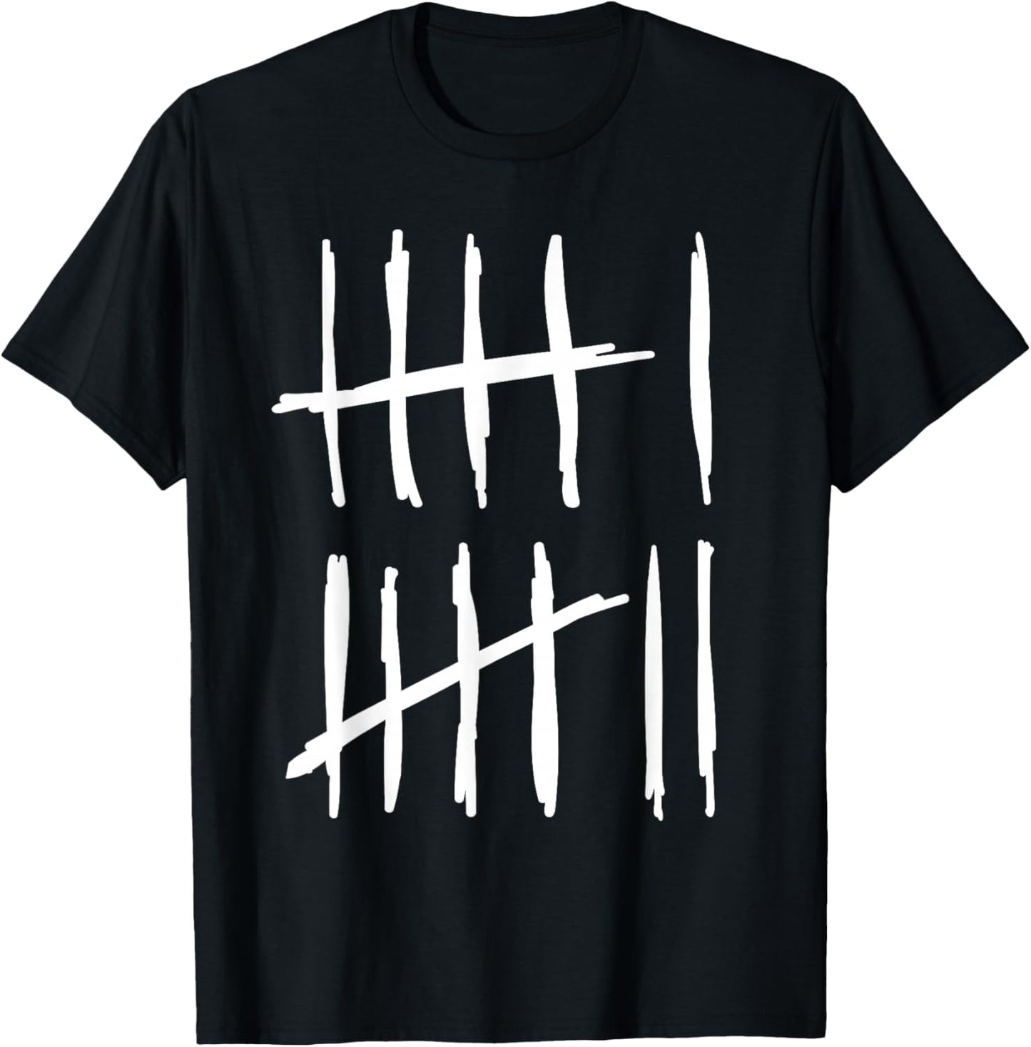 Six Sept 6 7 Tally Marks 67 Meme 6-7 Numbers Funny School T-Shirt - T-Shirt | Black