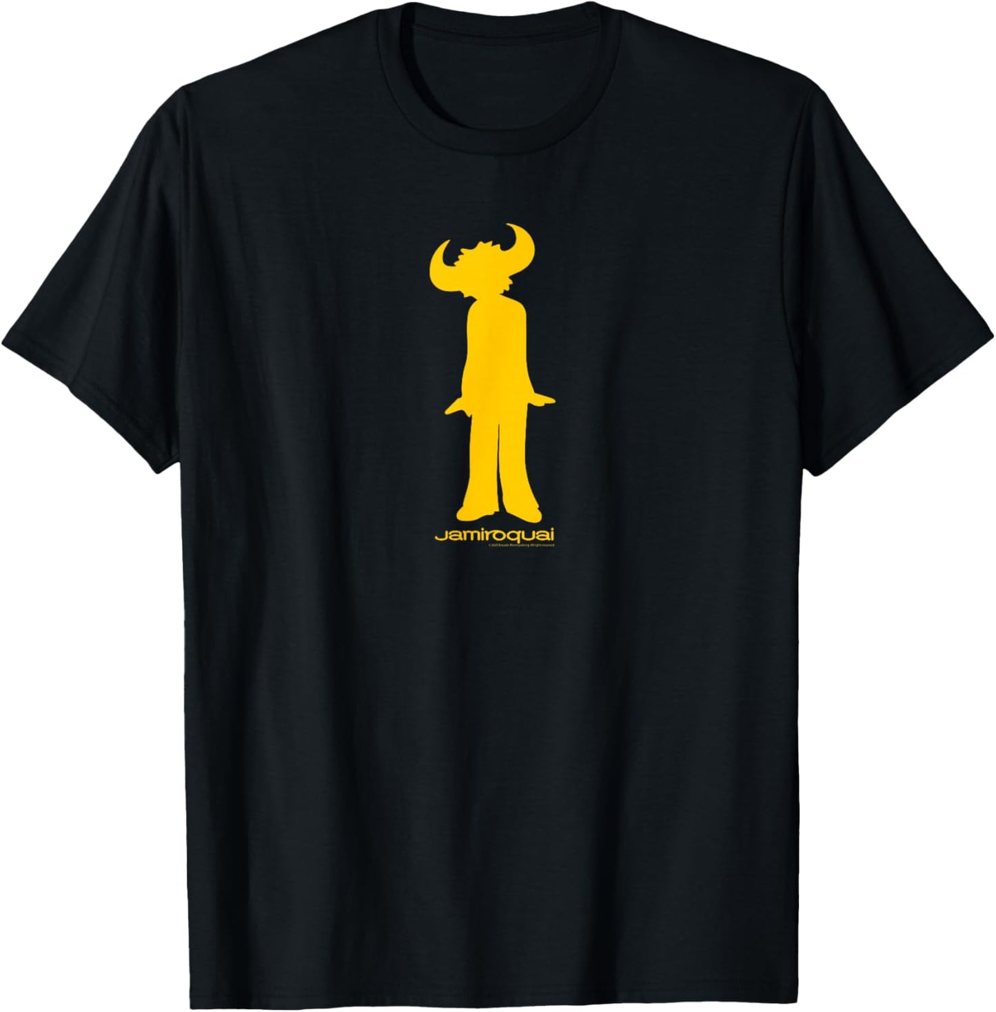 Official Jamiroquai Yellow Buffalo Man Funk Jazz Vintage T-Shirt - T-Shirt | Black