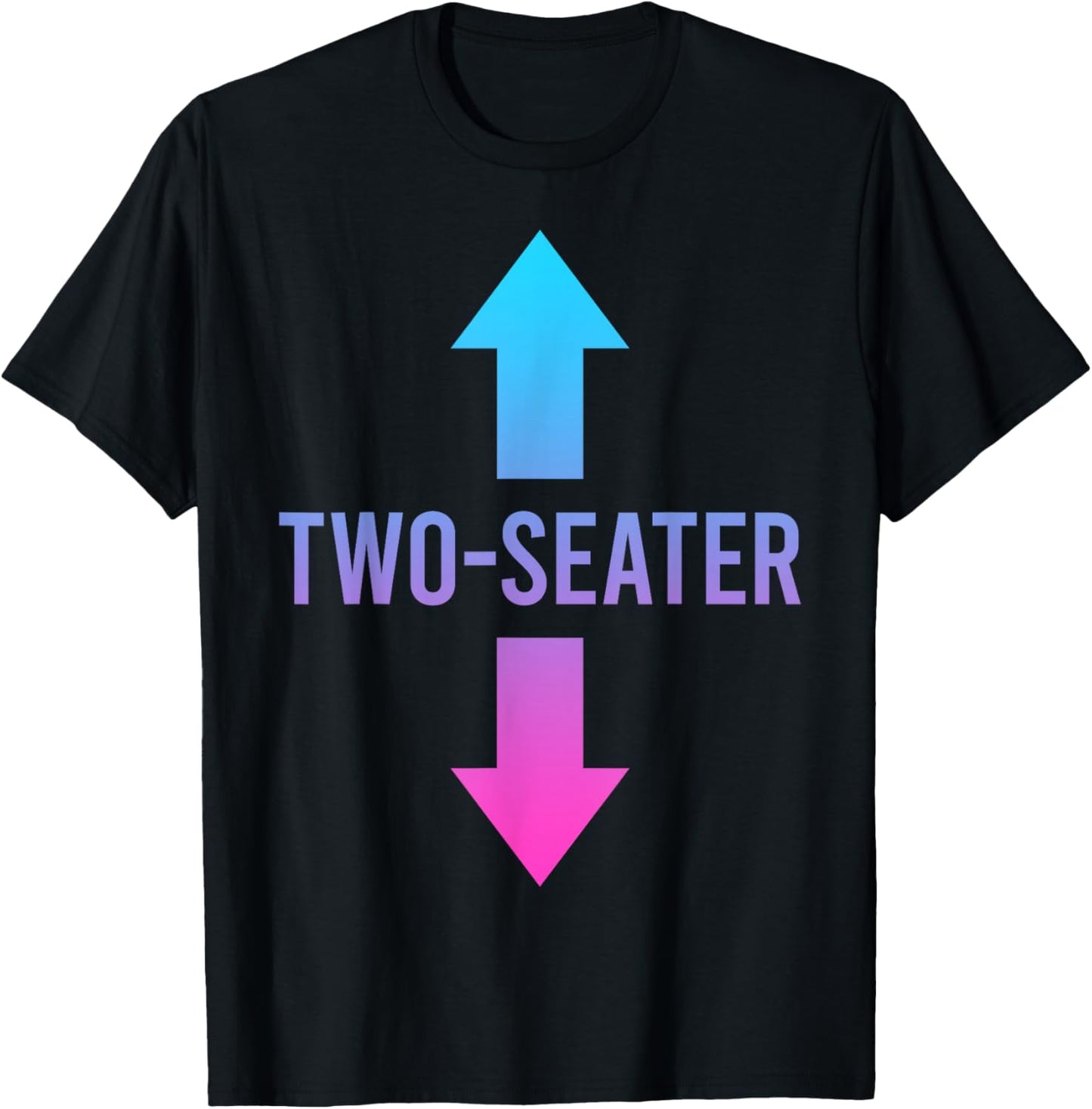 Two Seater, Two-Seater, 2 Seater T-Shirt - T-Shirt | Black
