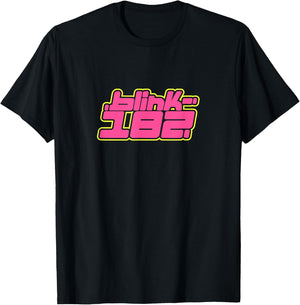 Official Blink-182 Pink Logo T-Shirt - T-Shirt | Black