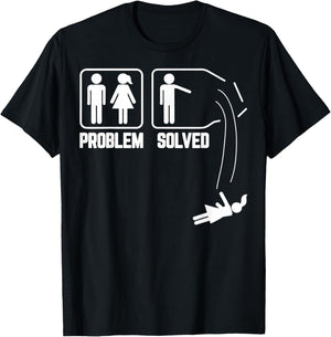 Problem Solved - Funny Divorce Party Divorcee Men Gifts T-Shirt - T-Shirt | Black