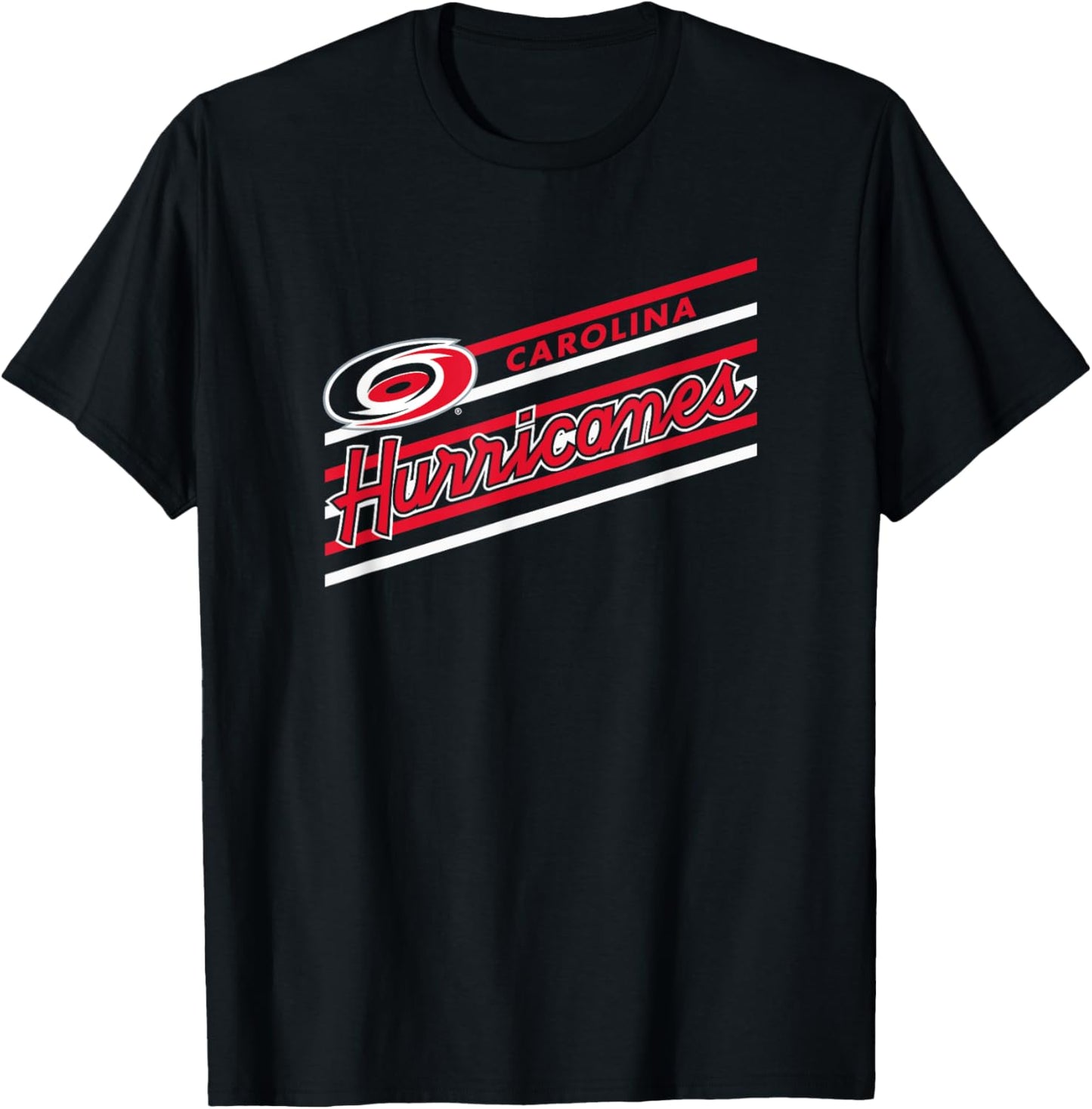 Carolina Hurricanes Retro Performer Black Licensed T-Shirt - T-Shirt | Black