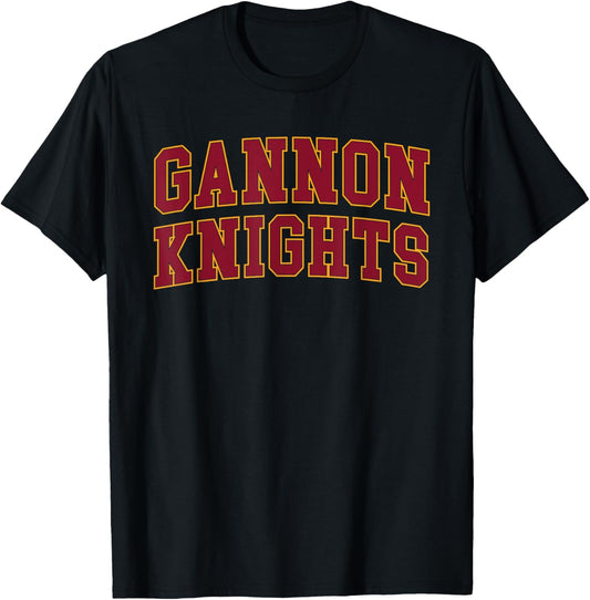Gannon University Knights Retro Men Women Boys Girls T-Shirt - T-Shirt | Black