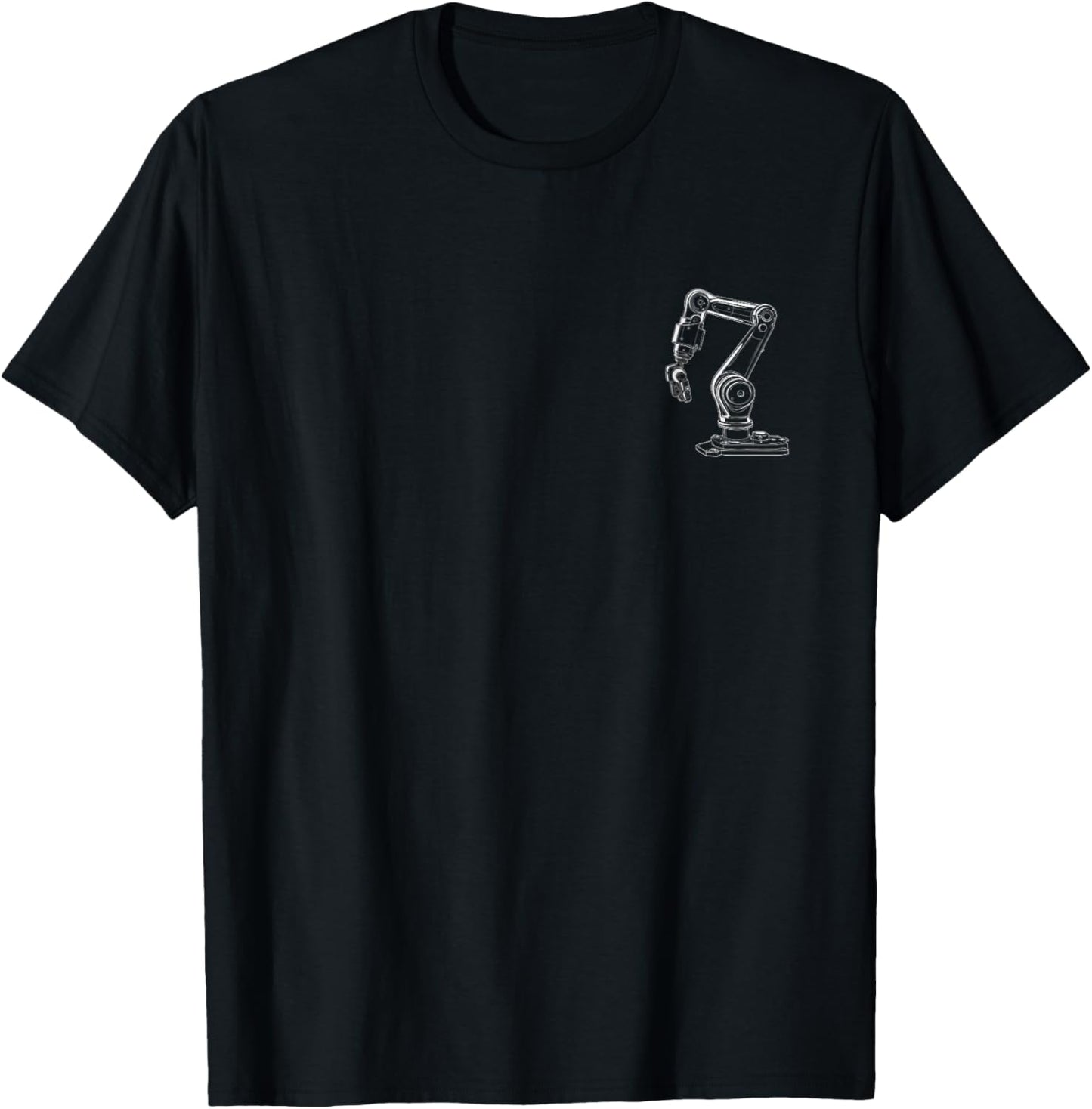 Robot Arm Robotics Engineering Engineer T-Shirt - T-Shirt | Black