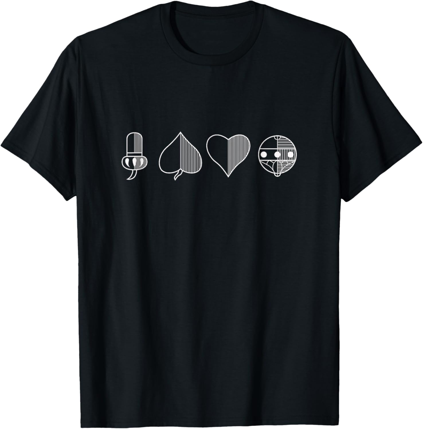 Kartenspiel Schafkopf T-Shirt - T-Shirt | Black