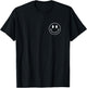 70s 80s Happy Smile Face Shirt Cute Happy Peace Smiling Face T-Shirt - T-Shirt | Black