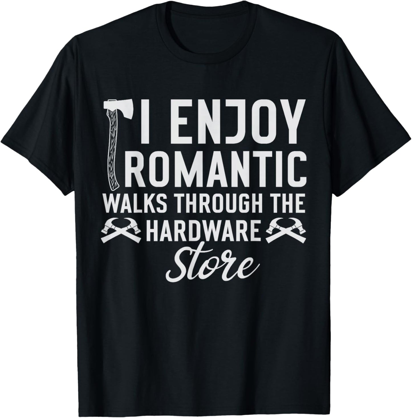 Handyman I Enjoy Romantic Walks Home Repair Funny Fixologist T-Shirt - T-Shirt | Black