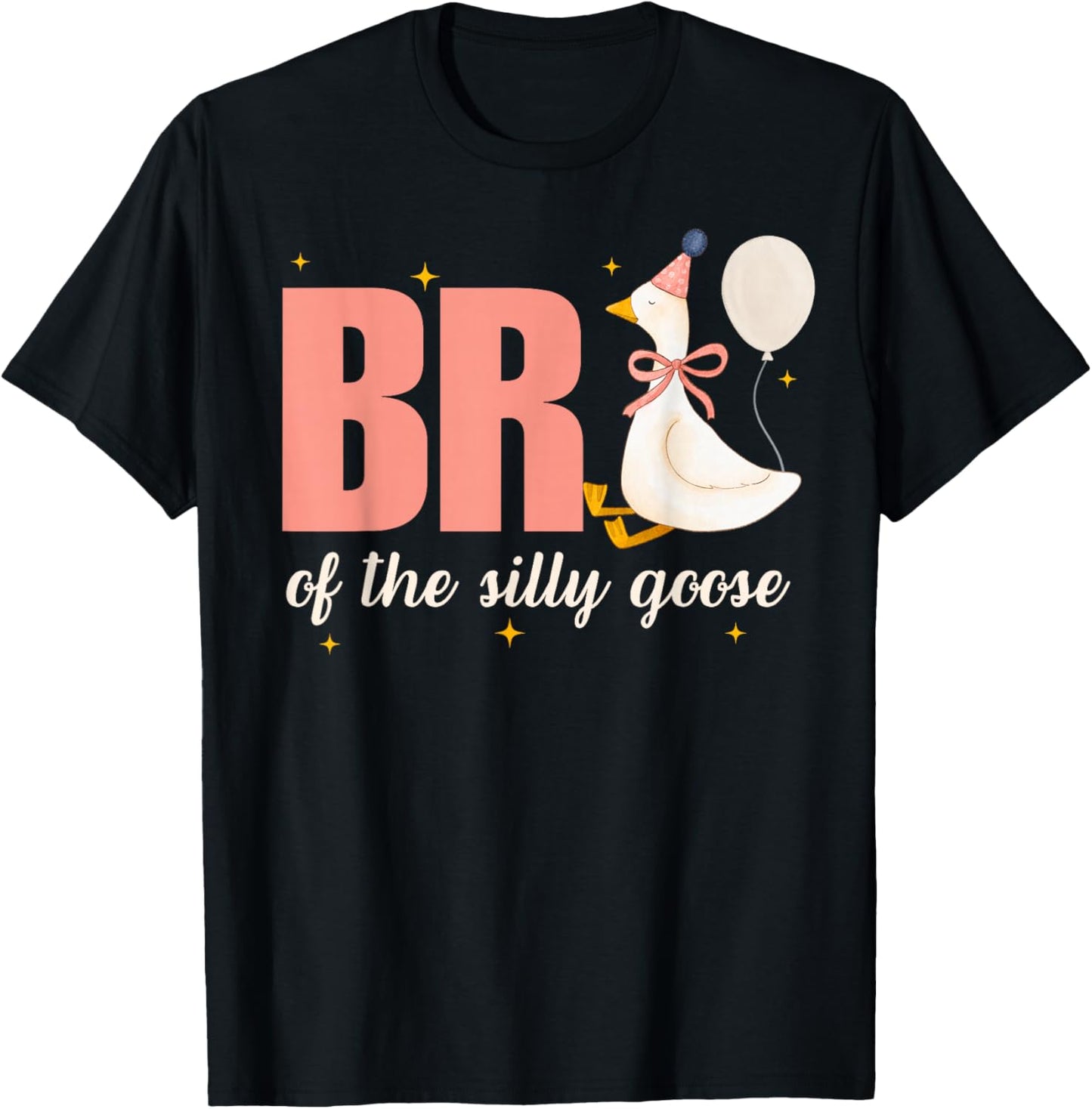 Brother of The Silly Goose Birthday Party Matching Family T-Shirt - T-Shirt | Black