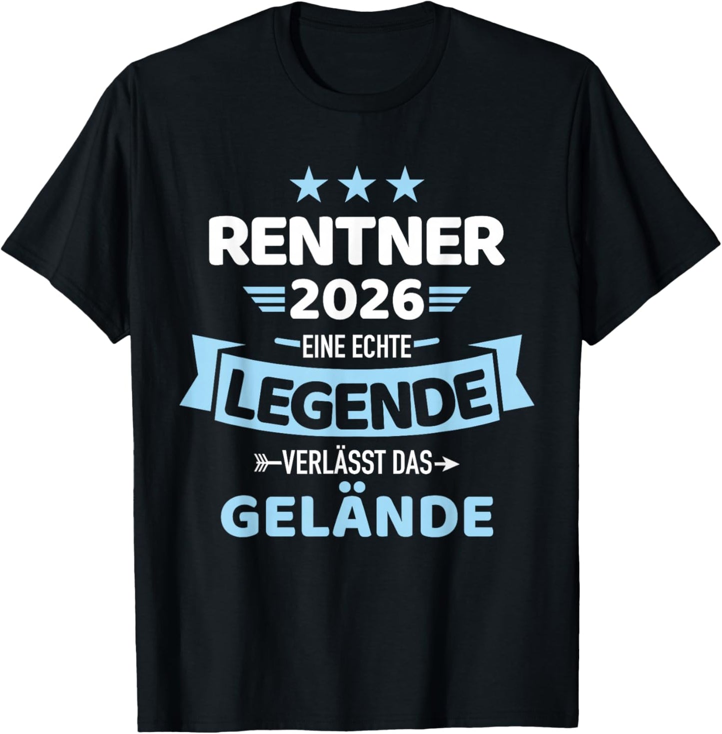 Rentner 2026 A Real Legend Leaves the Terrain T-Shirt - T-Shirt | Black