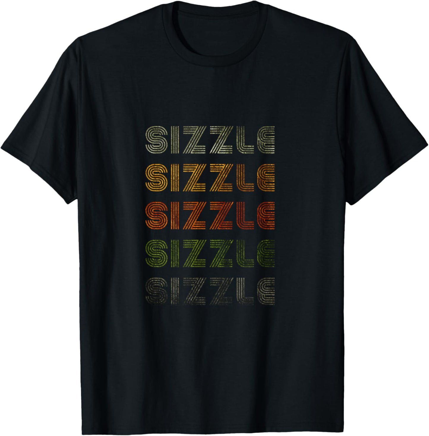 Love Heart Sizzle Grunge Vintage Style Black Sizzle T-Shirt - T-Shirt | Black