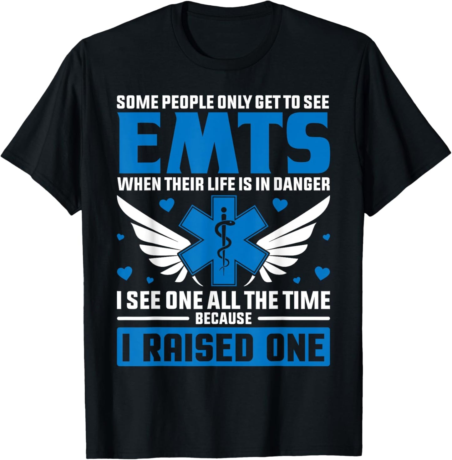 The Official EMT Mom Or Dad Shirt Funny EMT Proud Parent T-Shirt - T-Shirt | Black