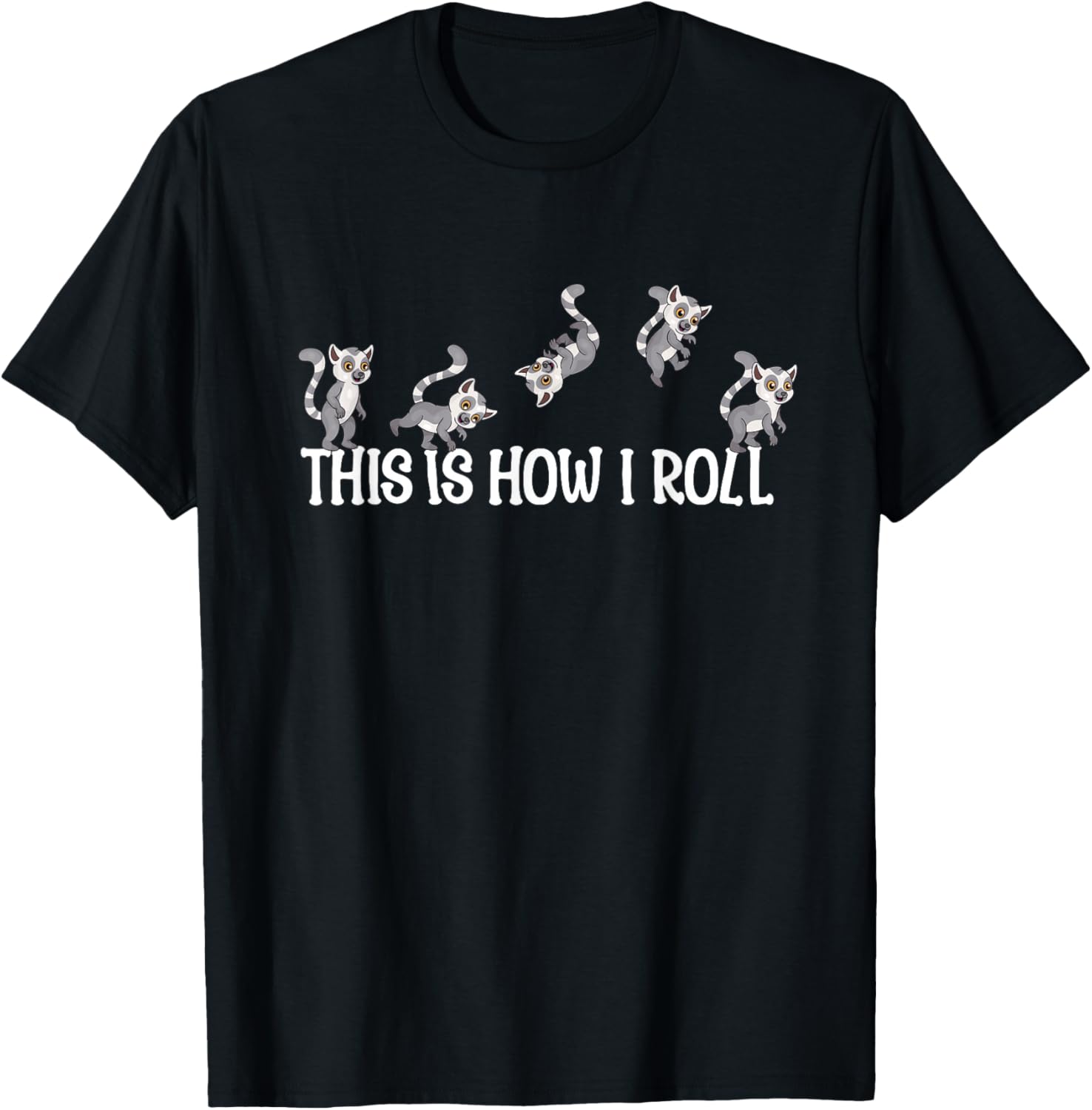 Lemur Lover Kids Madagascar Monkey Lemur T-Shirt - T-Shirt | Black