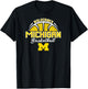 Michigan Wolverines Basketball Three Pointer Navy T-Shirt - T-Shirt | Black