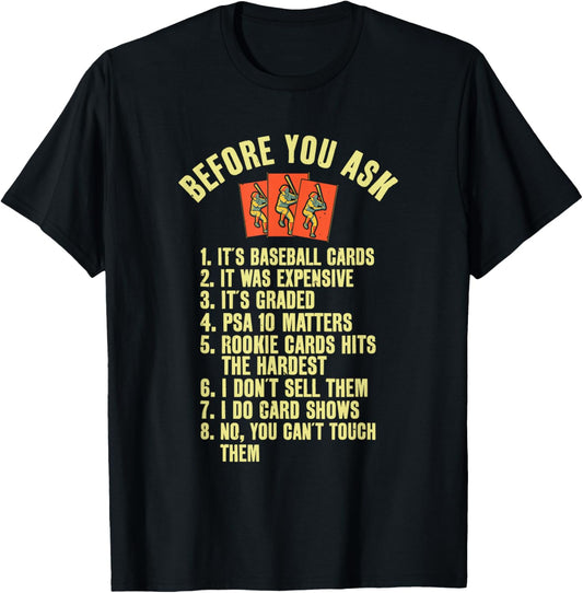 Funny Baseball Card Collector Baseball Card Trading T-Shirt - T-Shirt | Black