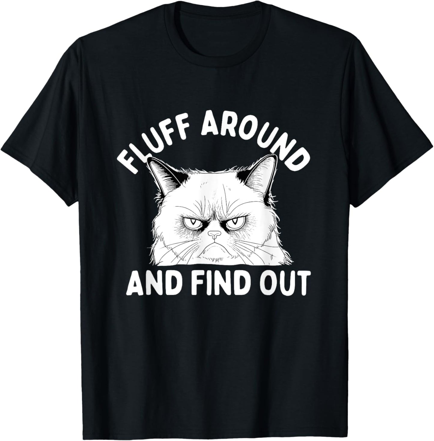 Fluff Around And Find Out - Cat Lover Kitten Owner Kitty Women T-Shirt - T-Shirt | Black