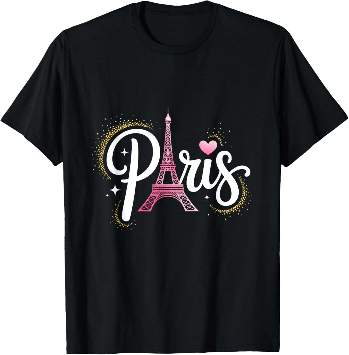 Eiffel Tower Paris Travel France Souvenir T-Shirt - T-Shirt | Black