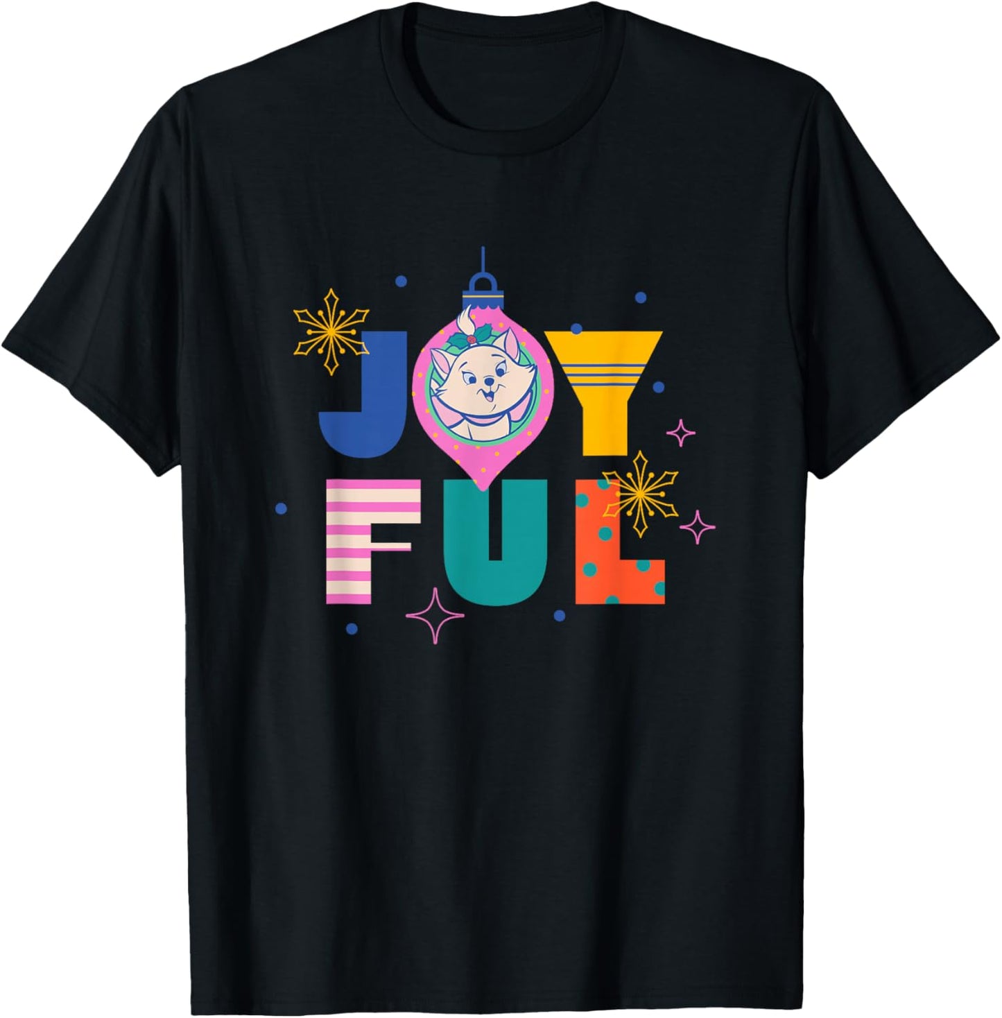 Disney The Aristocats Christmas Joyful Marie Ornament T-Shirt - T-Shirt | Black