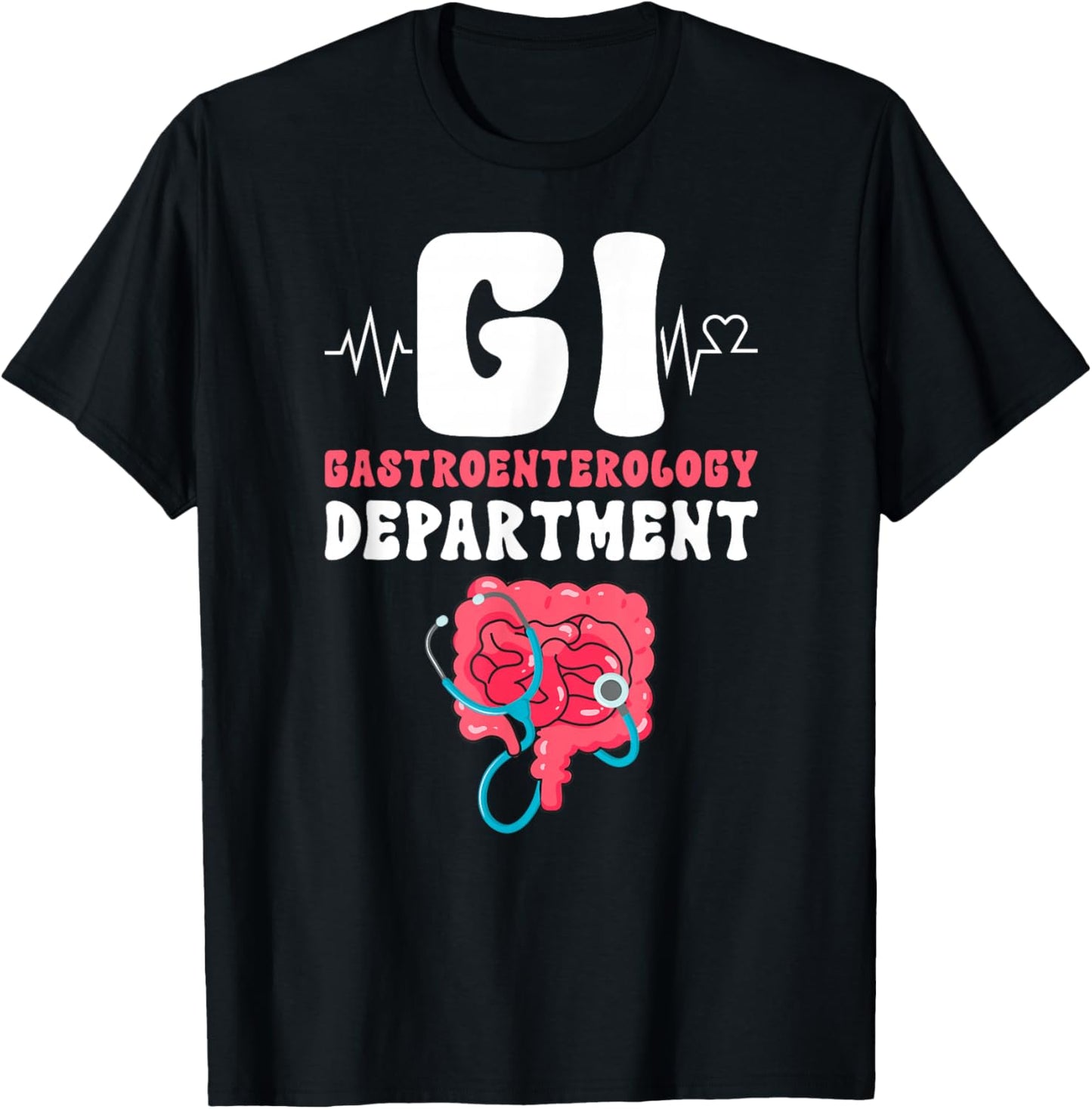 GI Gastroenterology Department GI Nurse Gastro Nurse T-Shirt - T-Shirt | Black